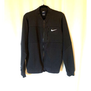 Vtg Nike Sweatshirt Men Large Black Full Zip Olympics Sign Full Zip